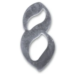 Chapuis N° de maison - marquage 8 - en acier inoxydable - couleur gris - à visser - hauteur 10 cm - HS008