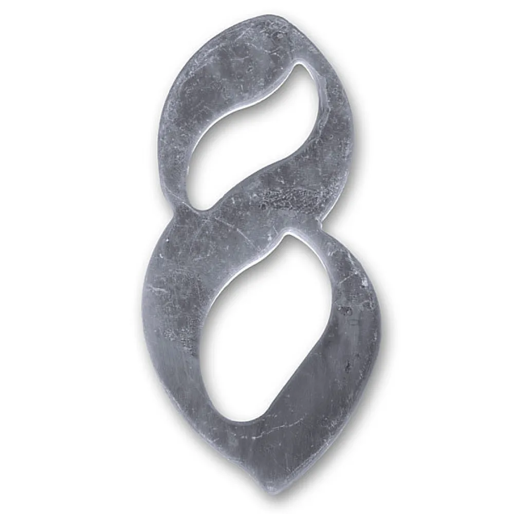 Chapuis N° de maison - marquage 8 - en acier inoxydable - couleur gris - à visser - hauteur 10 cm - HS008