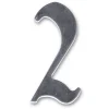 Chapuis Chiffre Et Lettre Pour Maison-N° de maison - marquage 2 - en acier inoxydable - couleur gris - à visser - hauteur 10 cm - HS002