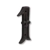 Jean Chapuis Ets Chiffre Et Lettre Pour Maison-N° de maison - marquage 1 - en fonte - couleur marron - à visser - hauteur 12 cm - Chapuis CFR1