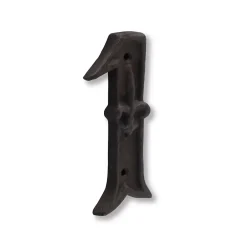 Jean Chapuis Ets Chiffre Et Lettre Pour Maison-N° de maison - marquage 1 - en fonte - couleur marron - à visser - hauteur 12 cm - Chapuis CFR1