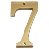 Chapuis Chiffre Et Lettre Pour Maison-N° de maison - marquage 7 - en laiton - couleur or - à visser - hauteur 9,7 cm - CLM9707