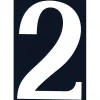 Chapuis Chiffre Et Lettre Pour Maison-N° de maison - marquage 4 - en PVC - couleur bleu et blanc - autocollant - hauteur 11 cm - NA04