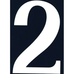Chapuis Chiffre Et Lettre Pour Maison-N° de maison - marquage 4 - en PVC - couleur bleu et blanc - autocollant - hauteur 11 cm - NA04