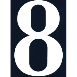 Chapuis Chiffre Et Lettre Pour Maison-N° de maison - marquage 0 - en PVC - couleur bleu et blanc - autocollant - hauteur 11 cm - NA00