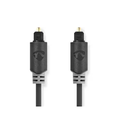 Nedis - Cable audio optique TosLink male - 5 metres - Gaine PVC ronde