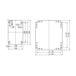 Schneider Electric Coffret De Communication-Nsymm106 Plaque De Montage En Acier Galvanisé - Pour Coffret H1000 X L600mm - Schneider Spacial