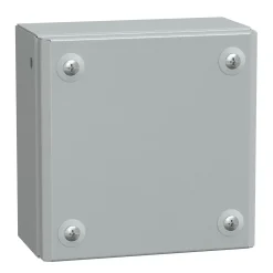 Schneider Electric Nsysbm15158 Schneider Spacial Sbm - Boite étanche Ip66 En Acier 150x150x80mm - Couvercle Plein