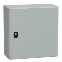 Schneider Electric Tableau Électrique Nu-Nsys3d4420p Coffret Métallique étanche Ip66 - 400x400x200 - Plaque Fournie - Spacial S3d -