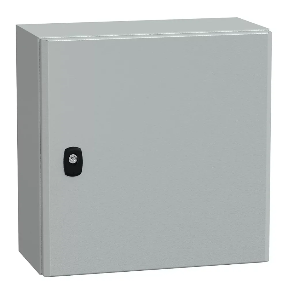 Schneider Electric Tableau Électrique Nu-Nsys3d4420p Coffret Métallique étanche Ip66 - 400x400x200 - Plaque Fournie - Spacial S3d -