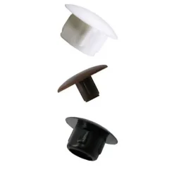 Diall Ferrure-8 obturateurs / cache-trous Plastique Brun ø12 mm