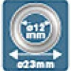 Rapid Oeillets de renfort 12 x 23 mm