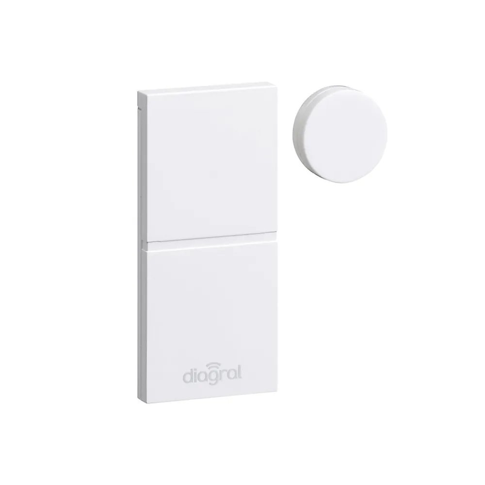Diagral Pack alarme Précision sirène DIAG03CSF + Détecteur d'ouverture DIAG39APX + Télécommande multifonction AL41ACK