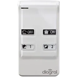 Diagral Pack alarme Précision sirène DIAG03CSF + Détecteur d'ouverture DIAG39APX + Télécommande multifonction AL41ACK