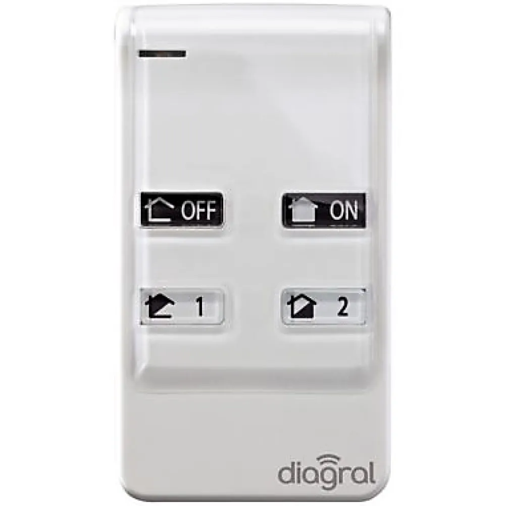 Diagral Pack alarme Précision sirène DIAG03CSF + Détecteur d'ouverture DIAG39APX + Télécommande multifonction AL41ACK