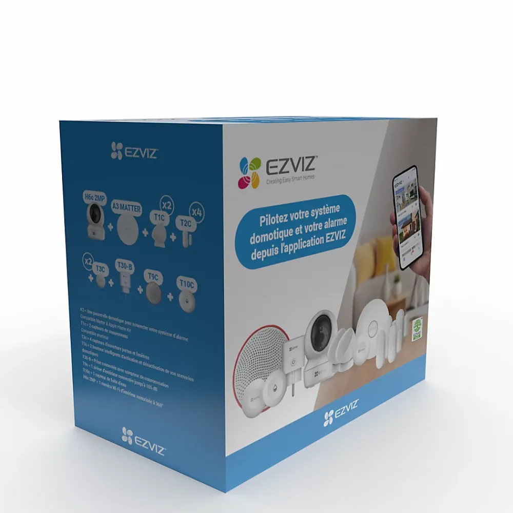 Ezviz Alarme Sans Fil-Pack alarme et contrôle domotique Matter
