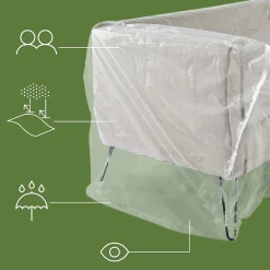 Pack and Move - Housse protection canapé 2 place - 150 x 300 cm - Imperméable et anti-poussière - Fermeture facile