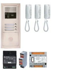 Aiphone Pack Audio 3 Bp Avec 3 Postes Programmés