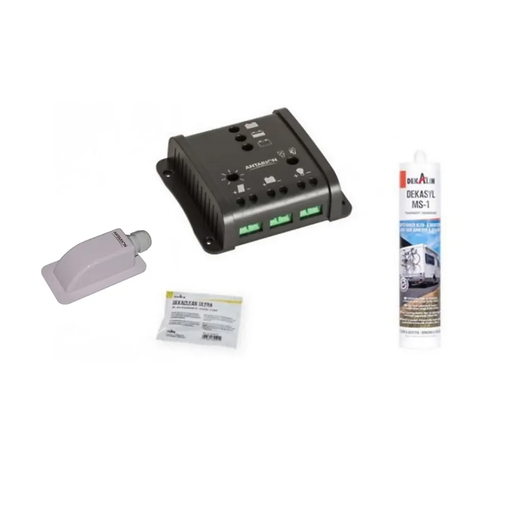 Antarion Kit Panneau Solaire-PACK BLACK BOOSTER 170W Seul Panneau solaire Camping Car + Kit Régulateur de charge
