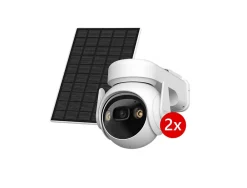 Imou Pack 2 caméras de sécurité extérieur panneau solaire