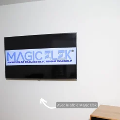 Magic Elek Pack câble ultra-plat 3 lignes 1m 16A 3500W
