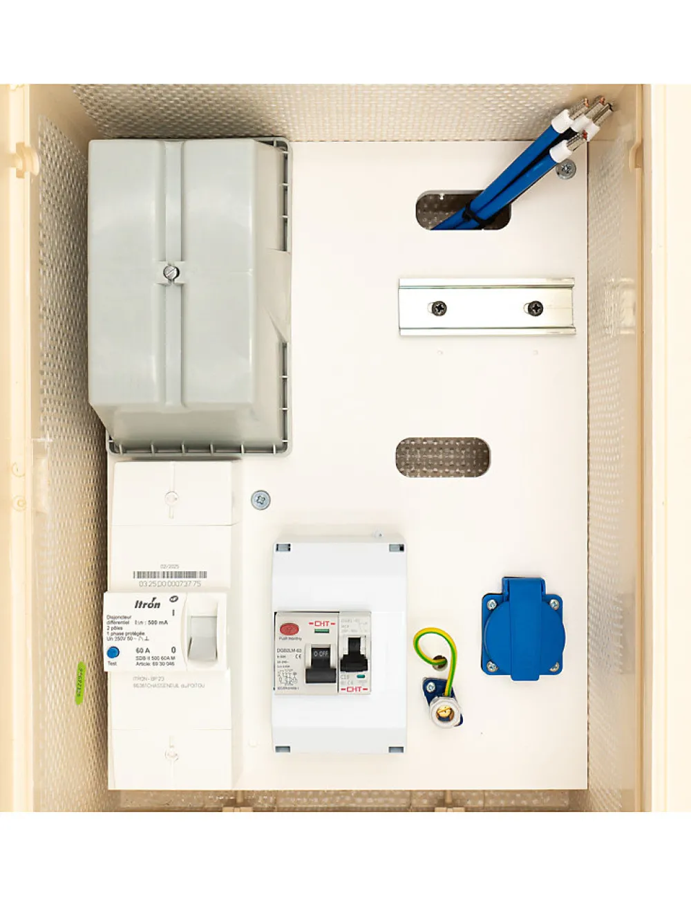 Carré Rouge Tableau Électrique Pré-Équipé-Pack Coffret Complet 15 Mètres 12 Kw "aerien" Lc
