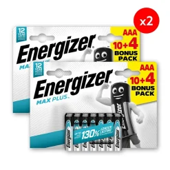 Energizer Pile Aaa|Pile Alcaline-Pack de 2 - Max Plus Alcaline AAA/LR03, pack de 10+4 Piles