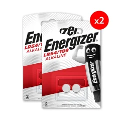 Energizer Pack de 2 - Pile Alcaline LR54, pack de 2 Piles