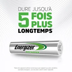 Energizer Pack de 3 - , Power Plus Rechargeable AAA/HR03, pack de 4 Piles