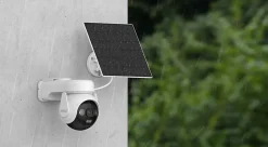 Imou Caméra De Surveillance-Pack de 2 kits caméra 3K rotative AOV – énergie solaire + 2 cartes SD