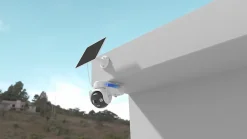 Imou Caméra De Surveillance-Pack de 2 kits caméra 3K rotative AOV – énergie solaire + 2 cartes SD