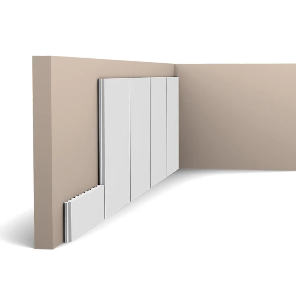 Orac Decor Pack de 4 mètres Profil de base épuré, fait office de corps pour lambris PX147