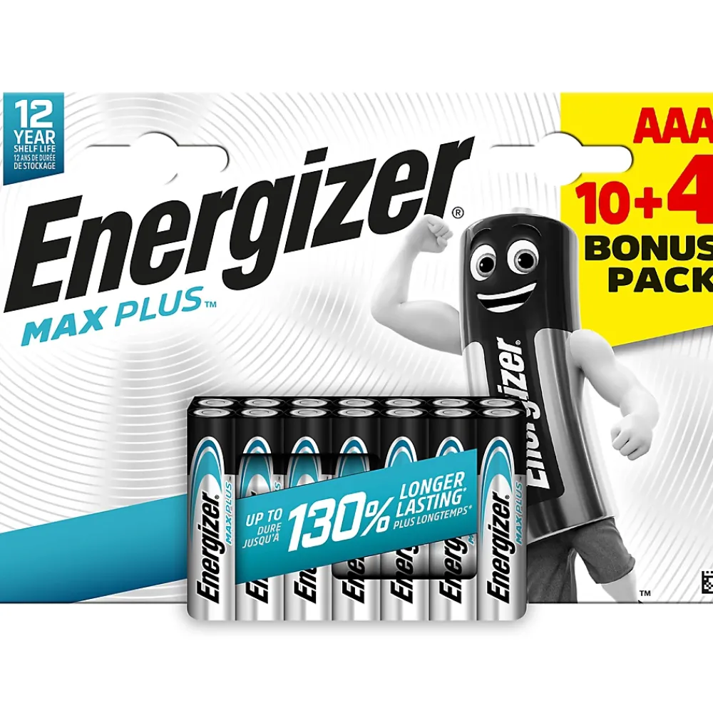 Energizer Pack de 14 piles alcaline Max Plus AA/LR06