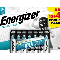 Energizer Pack de 14 piles alcaline Max Plus AA/LR06