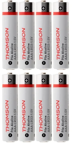 Thomson Pile Aaa|Pile Alcaline-Pack de 8 piles alcalines LR03 AAA 1,5V -