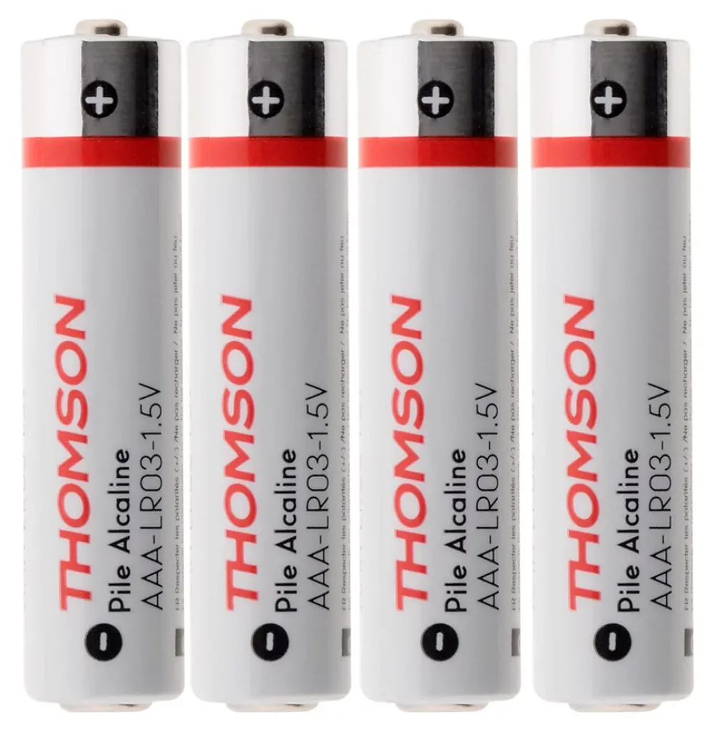 Thomson Pile Aaa|Pile Alcaline-Pack de 4 piles alcalines LR03 AAA 1,5V -