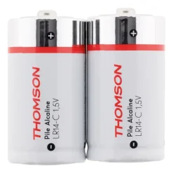 Thomson Pile C|Pile Alcaline-Pack de 2 piles alcalines LR14 C 1,5V -