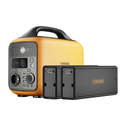 Runhood Panneau Solaire Plug And Play-Pack Desk Nomade - Station HE600 + 648 Wh + 200 W Solaire - Bureau Mobile Plug et Play