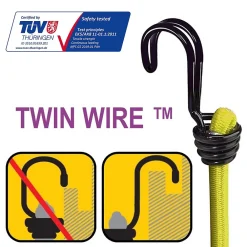 Master Lock Pack de 12 tendeurs de différentes tailles Twin Wire