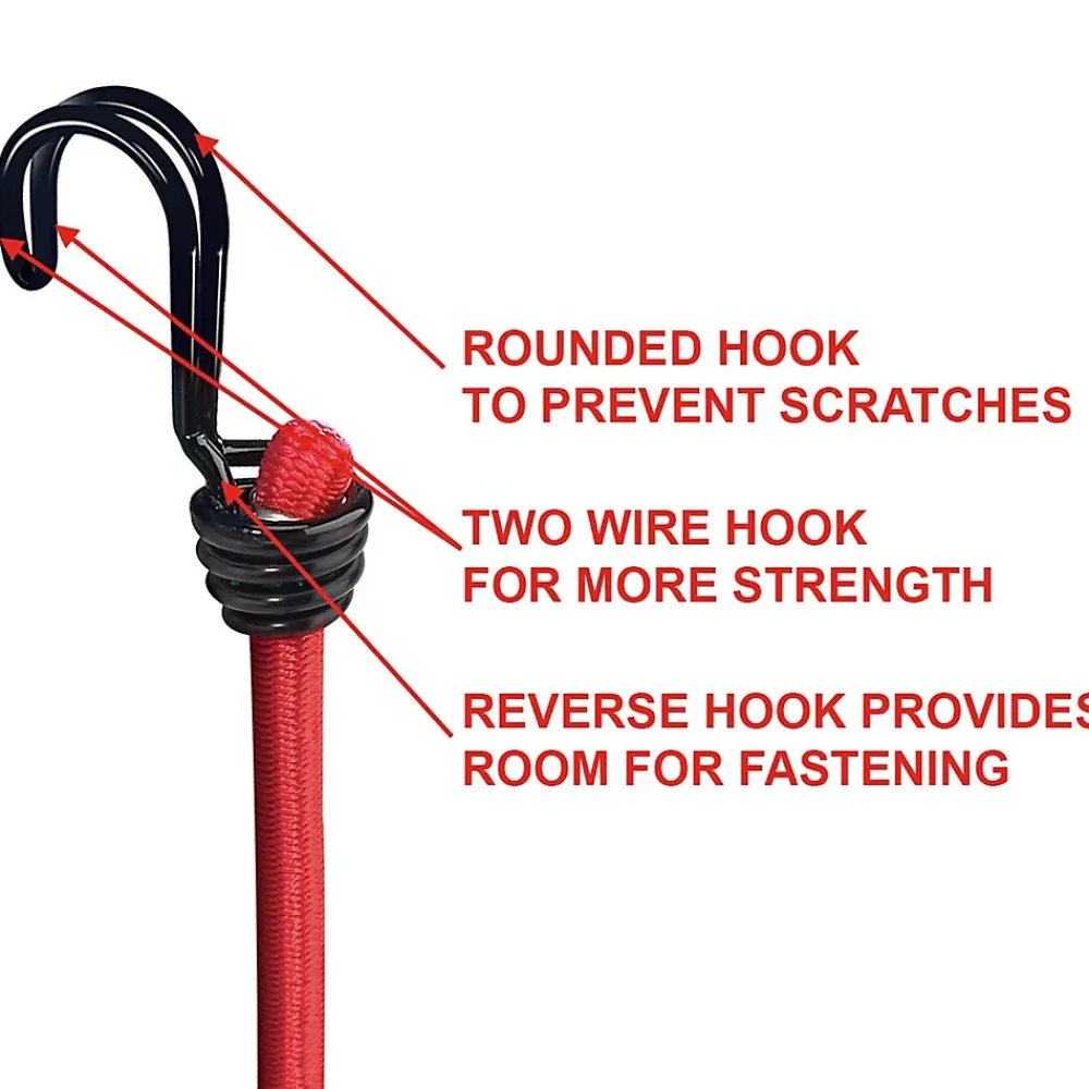 Master Lock Pack de 12 tendeurs de différentes tailles Twin Wire