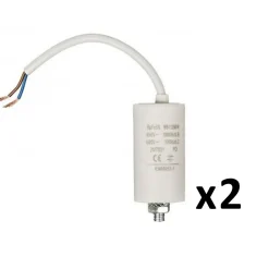 Nedis Fusible-Pack FIXAPART 2 Condensateurs 8.0uf 450 V + cable Condo fil 8 mf