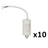 Nedis Fusible-Pack FIXAPART 10X Condensateurs 10.0uf 450 V + cable Condo 10mf micro farad