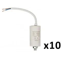 Nedis Fusible-Pack FIXAPART 10X Condensateurs 10.0uf 450 V + cable Condo 10mf micro farad