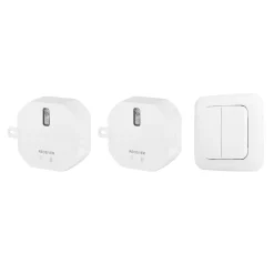Smartwares Pack interrupteur double + 2 modules intérieurs