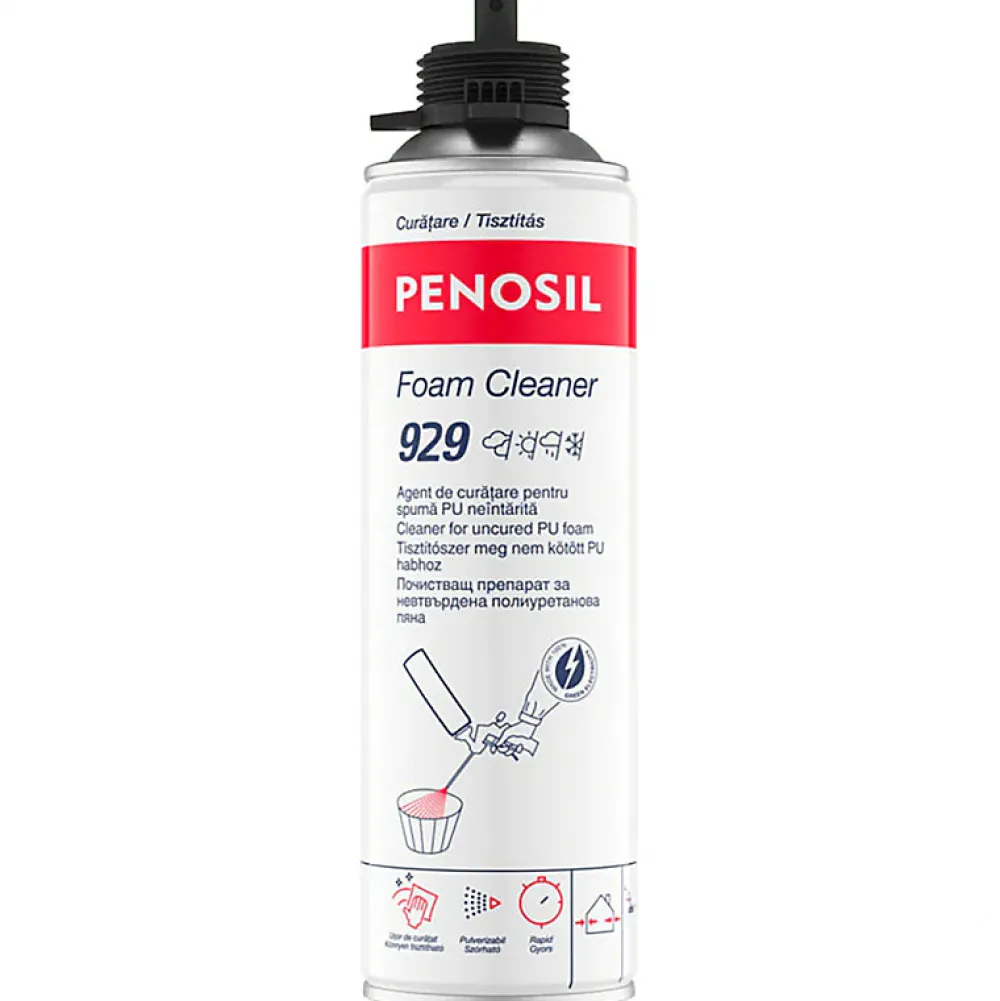 Bostik Pack 6 Mousses expansives PU pistolable P305 Foam'n'Fill 750ml + Nettoyant FoamCleaner 929 500ml + Pistolet manuel