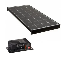 Antarion Kit Panneau Solaire-PACK Panneau Solaire Black Booster 220W + Régulateur de charge Solaire