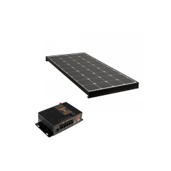 Antarion Kit Panneau Solaire-PACK Panneau solaire Black Booster 220W + Régulateur de charge Solaire Bluetooth