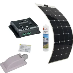 Antarion Pack Panneau Solaire Souple 150W Camping car Van Life + régulateur solaire SC10