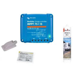 Antarion Kit Panneau Solaire-Pack Panneau Solaire 120W Camping-car + Régulateur Solaire Victron 15A