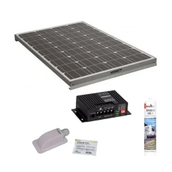 Antarion Pack Panneau Solaire 120W Camping-car + Régulateur Solaire MPPT10